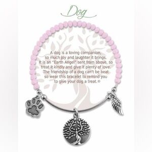 Earth Angel Bracelet with Pawprint Charm